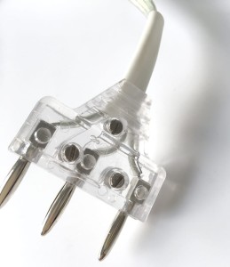 Wtyczka 3 pin - transparentna